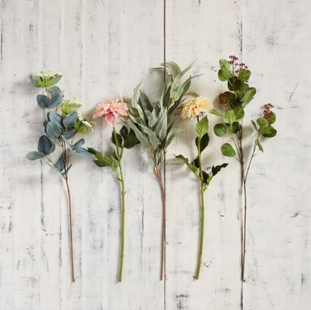 Mixed Ashland Fake flower bundle of 12 - Picture 1 of 3